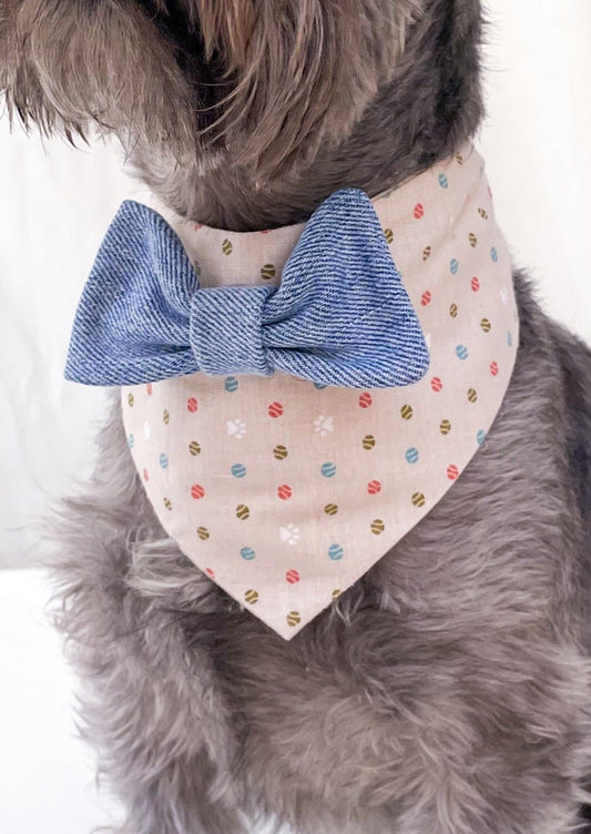 Bow Tie Dog Bandana