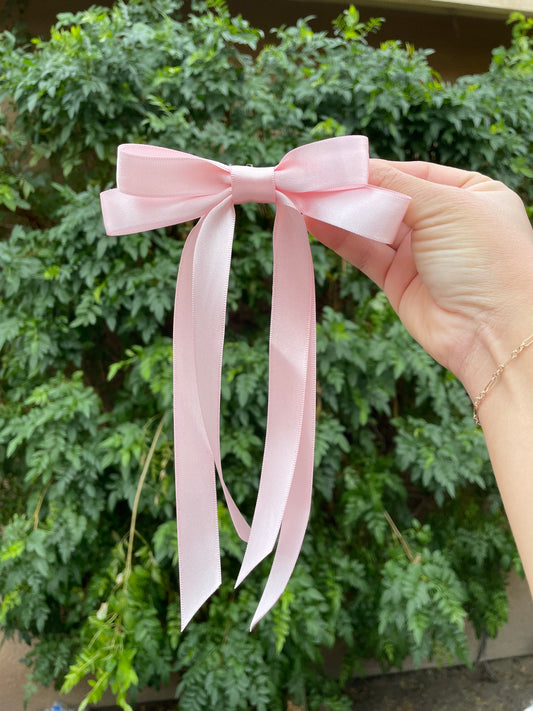 Light pink Ribbon Hair Bow